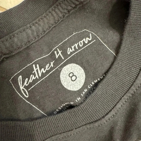 NWOT Feather 4 Arrow Palm Sunset Printed Tee Shirt - Picture 4 of 5